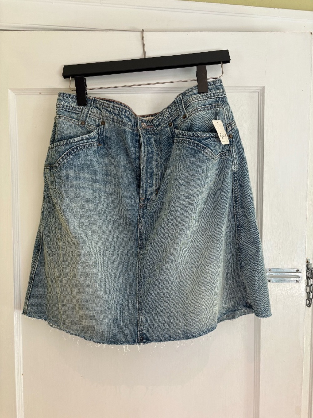 NWT Free People Suzy Denim Midi Skirt size 32